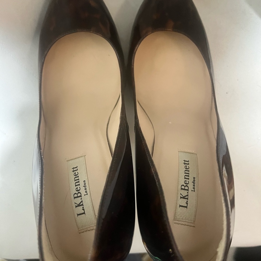 LK Bennett Sledge Tortoiseshell Heels size 40 - Picture 7 of 9